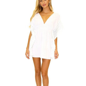 Seaspice Women's White Cotton Cover-Up Dress Size Large